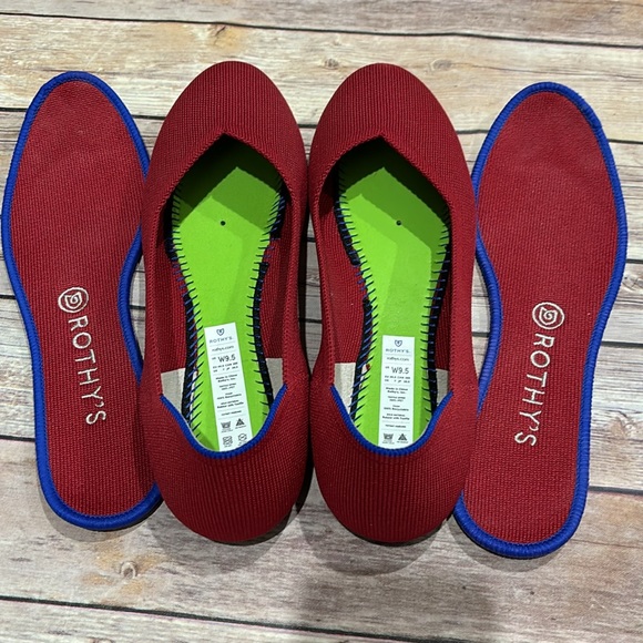 Rothy's The Flat size 9.5. Worn once. - Picture 4 of 9